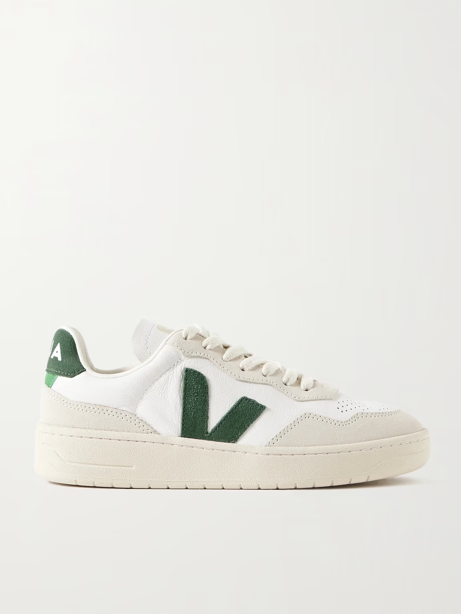 V-90 leather and suede sneakers V-90 leather and suede sneakers