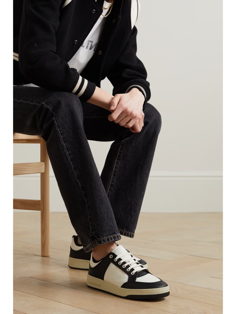 SL61 logo-print leather sneakers SL61 logo-print leather sneakers