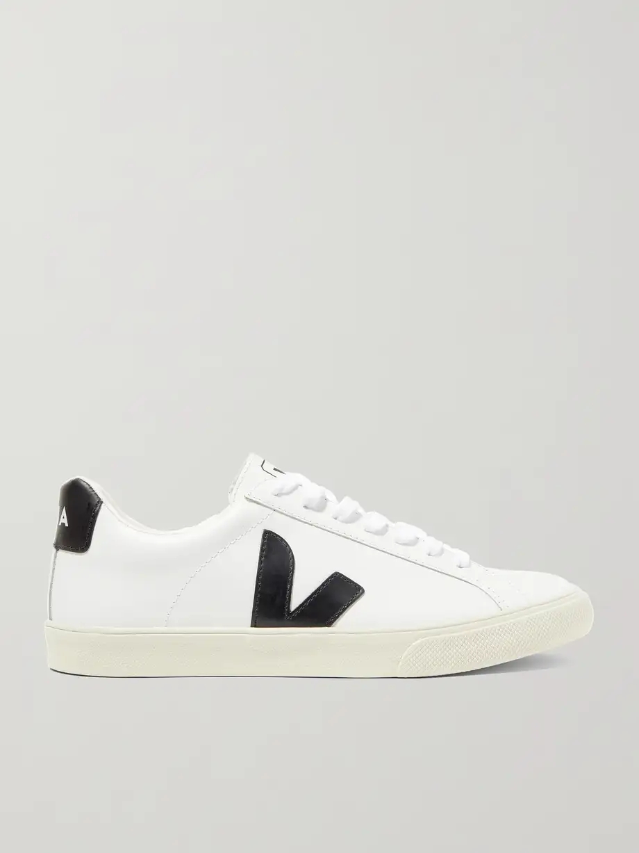 + NET SUSTAIN Esplar rubber-trimmed leather sneakers + NET SUSTAIN Esplar rubber-trimmed leather sneakers