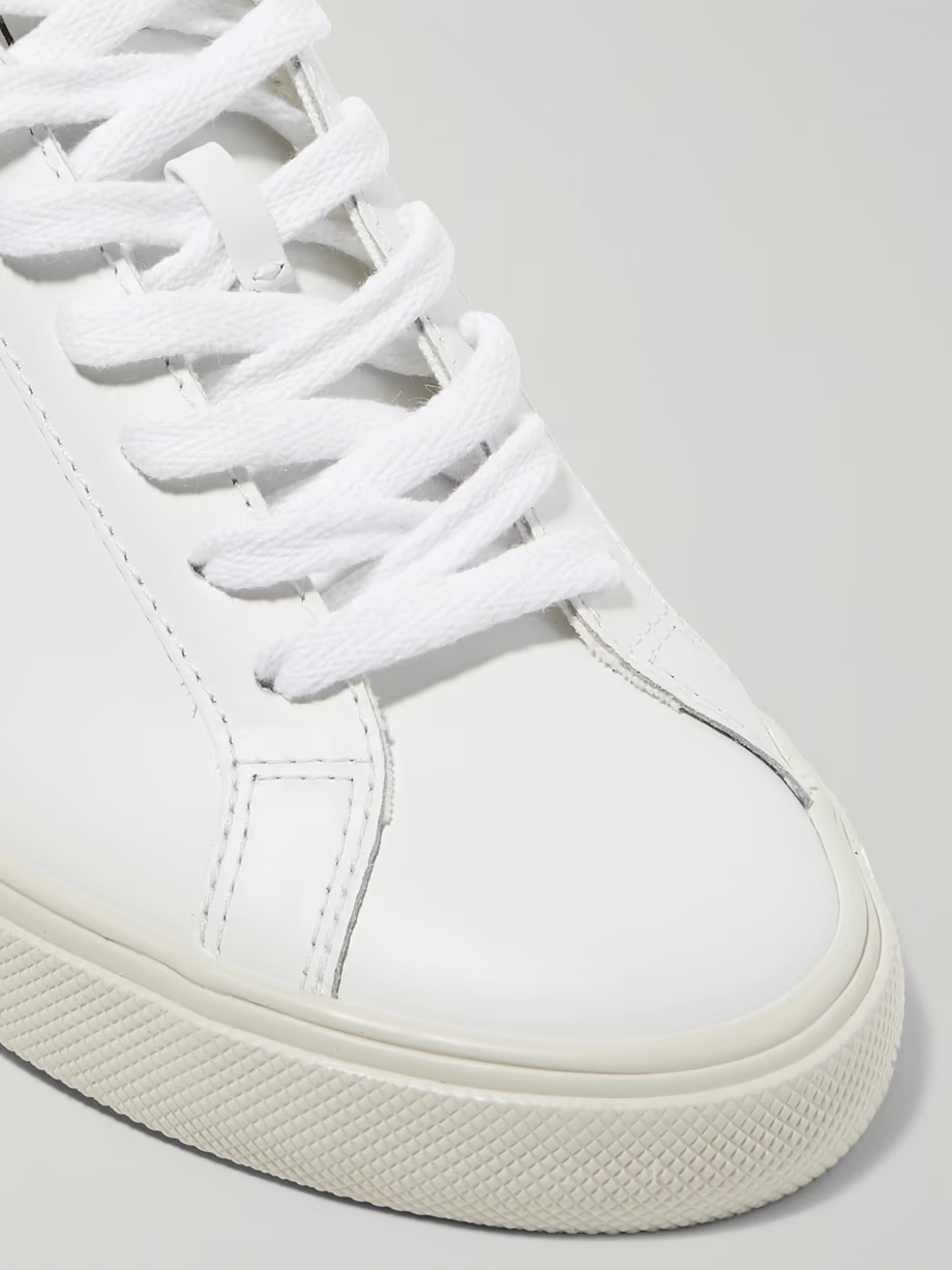 + NET SUSTAIN Esplar rubber-trimmed leather sneakers + NET SUSTAIN Esplar rubber-trimmed leather sneakers