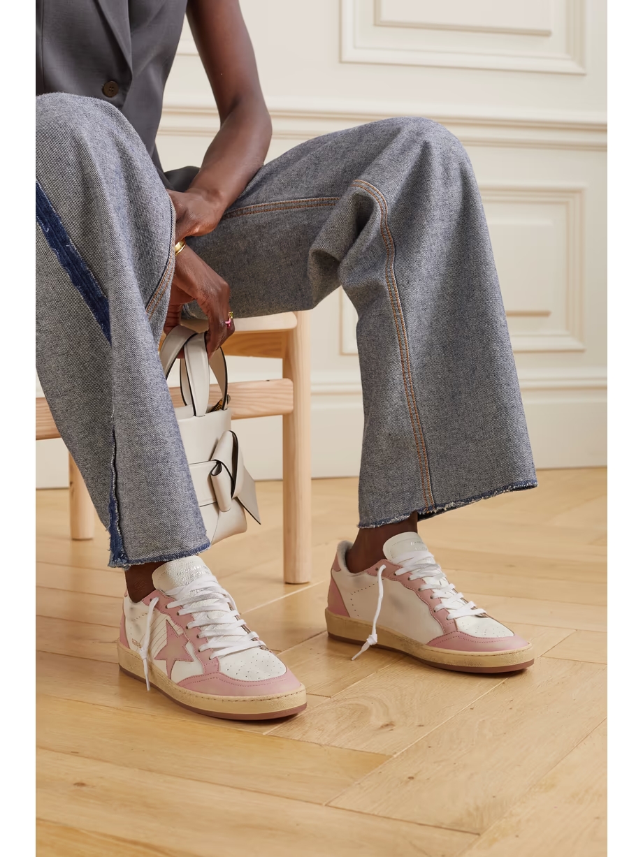 Ball Star distressed leather sneakers Ball Star distressed leather sneakers