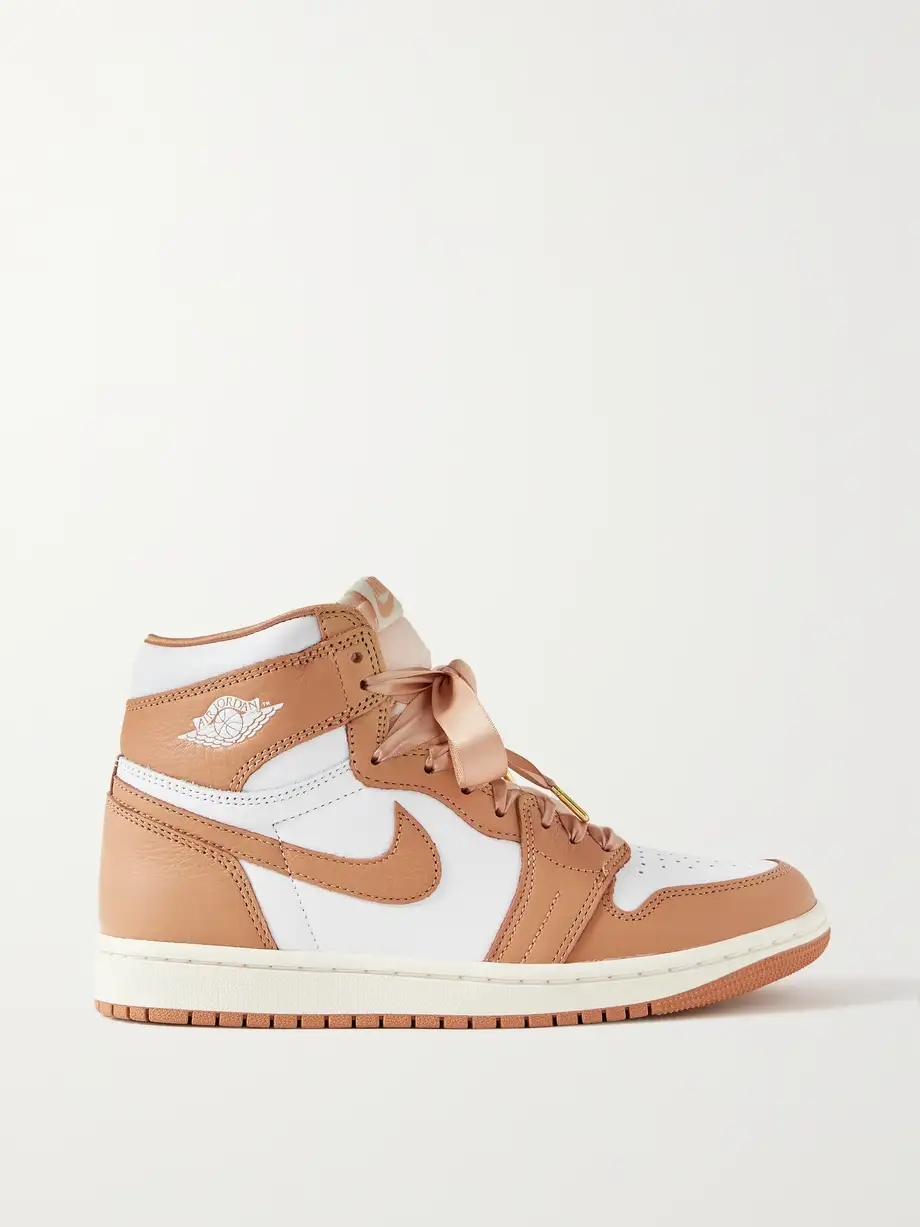 Air Jordan 1 Retro mesh-trimmed leather high-top sneakers Air Jordan 1 Retro mesh-trimmed leather high-top sneakers