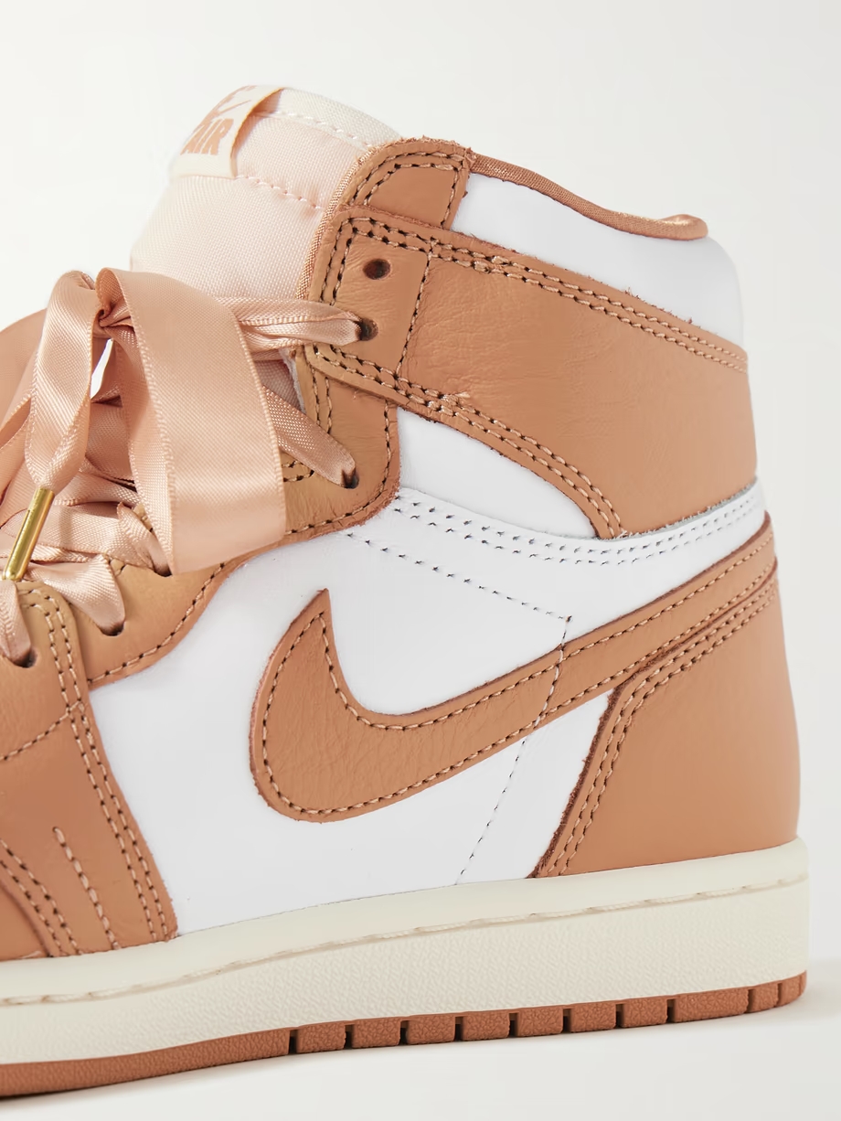 Air Jordan 1 Retro mesh-trimmed leather high-top sneakers Air Jordan 1 Retro mesh-trimmed leather high-top sneakers