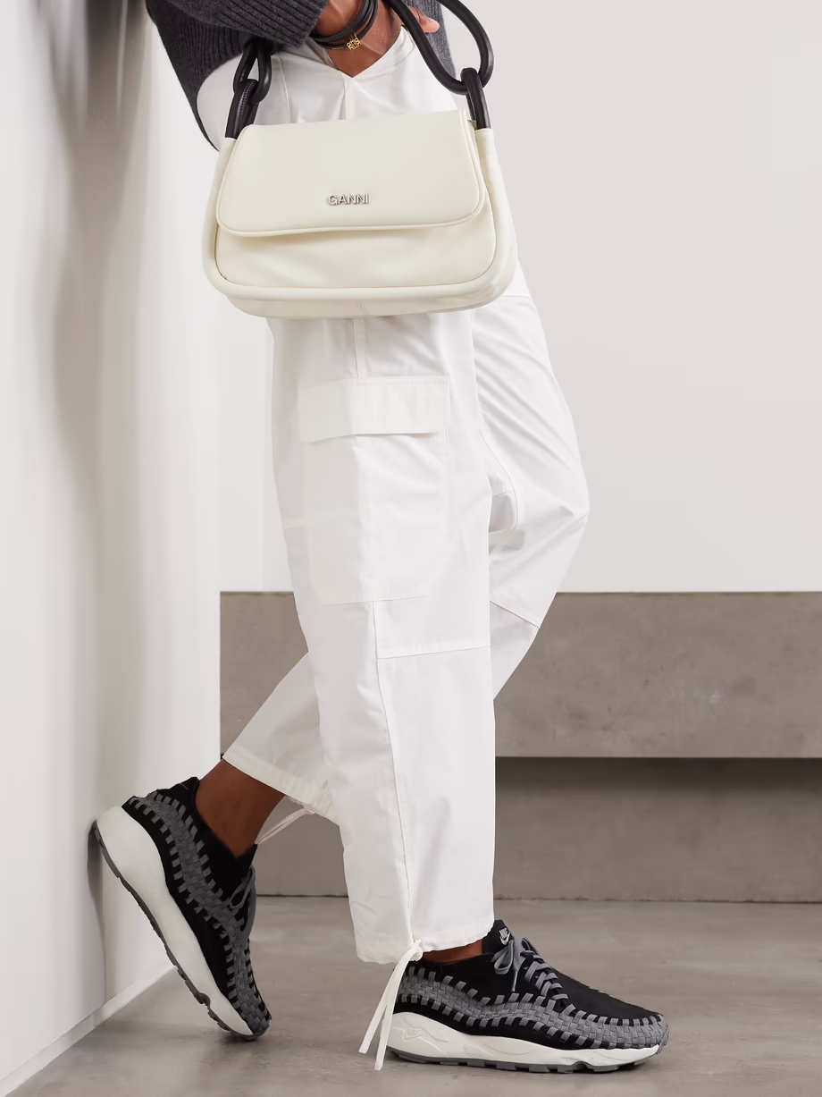 Air Footscape grosgrain-trimmed calf hair sneakers Air Footscape grosgrain-trimmed calf hair sneakers