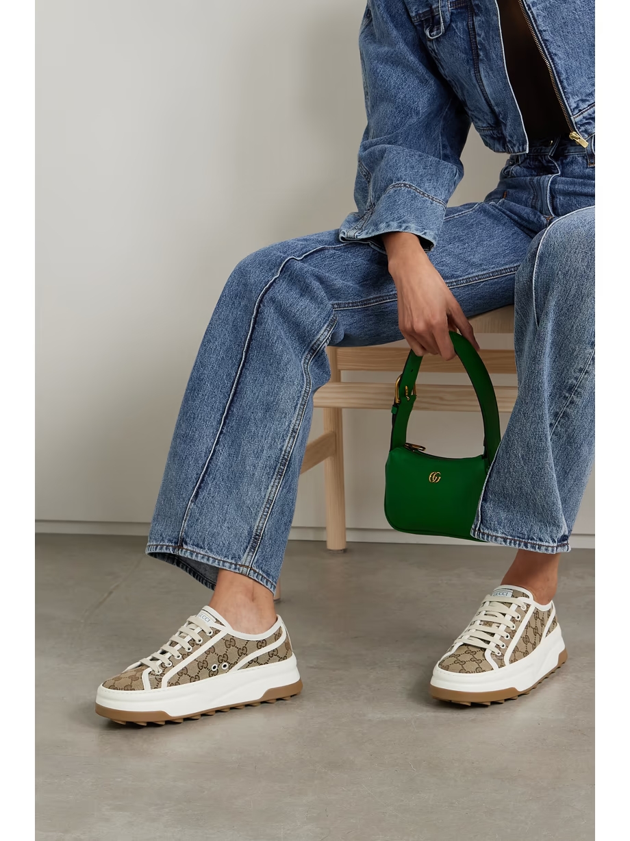 Logo-jacquard canvas sneakers Logo-jacquard canvas sneakers