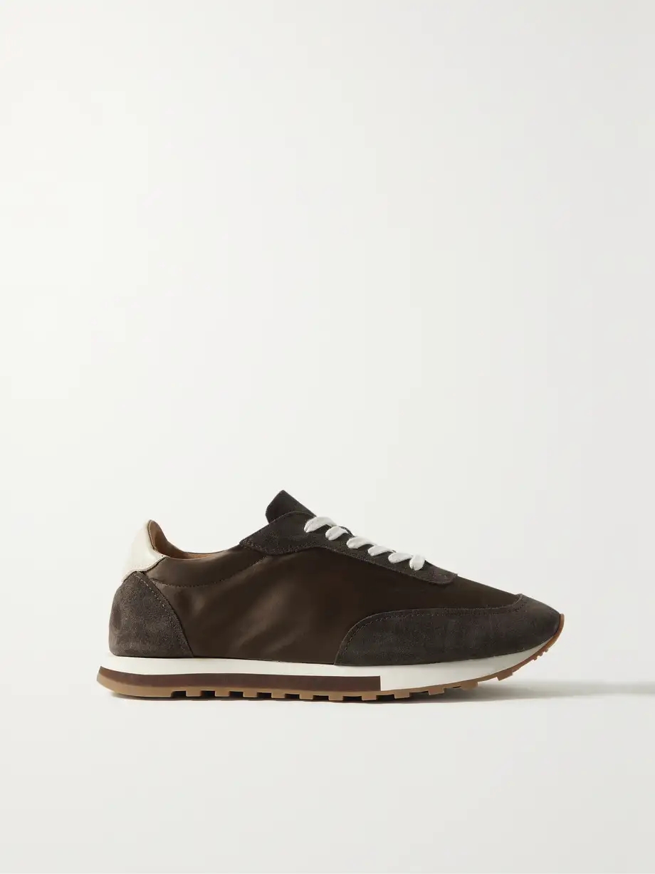 Owen Runner satin, suede and leather sneakers Owen Runner satin, suede and leather sneakers