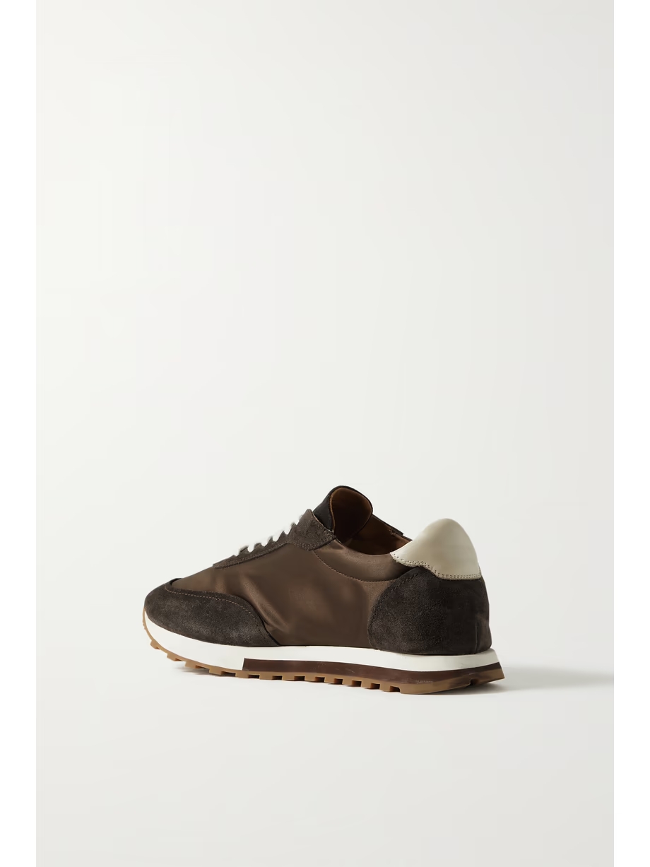 Owen Runner satin, suede and leather sneakers Owen Runner satin, suede and leather sneakers