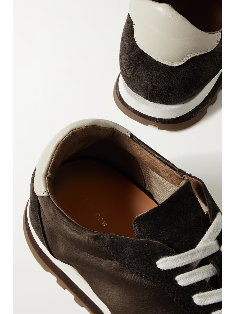 Owen Runner satin, suede and leather sneakers Owen Runner satin, suede and leather sneakers