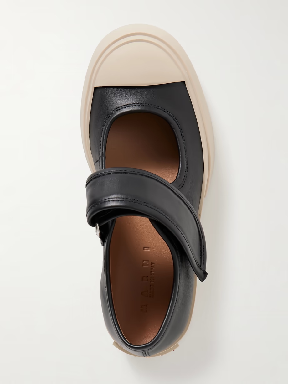 Pablo leather Mary Jane platform sneakers Pablo leather Mary Jane platform sneakers