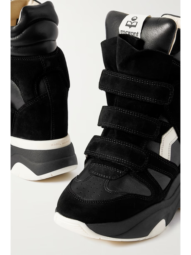 Balskee leather and suede high-top wedge sneakers Balskee leather and suede high-top wedge sneakers