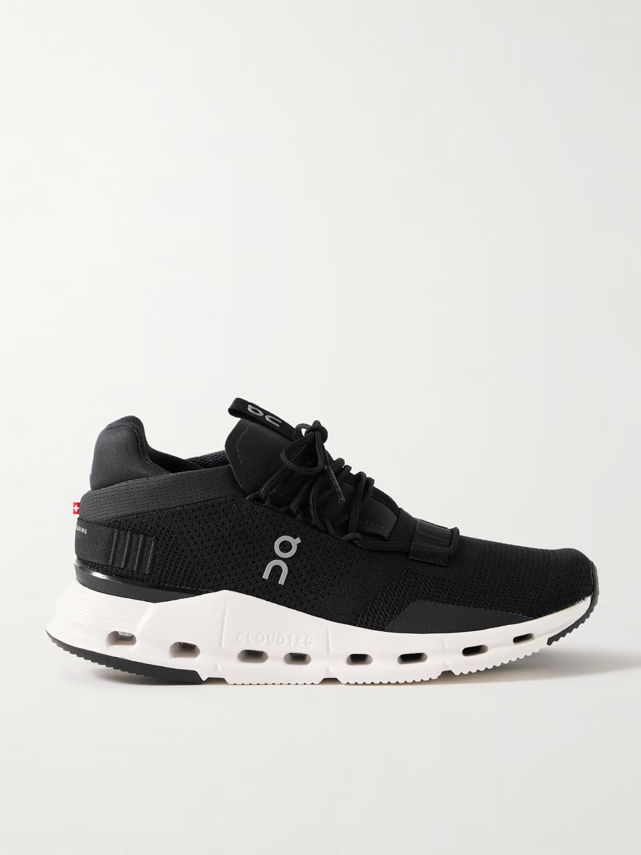 Cloudnova felt-trimmed mesh sneakers Cloudnova felt-trimmed mesh sneakers