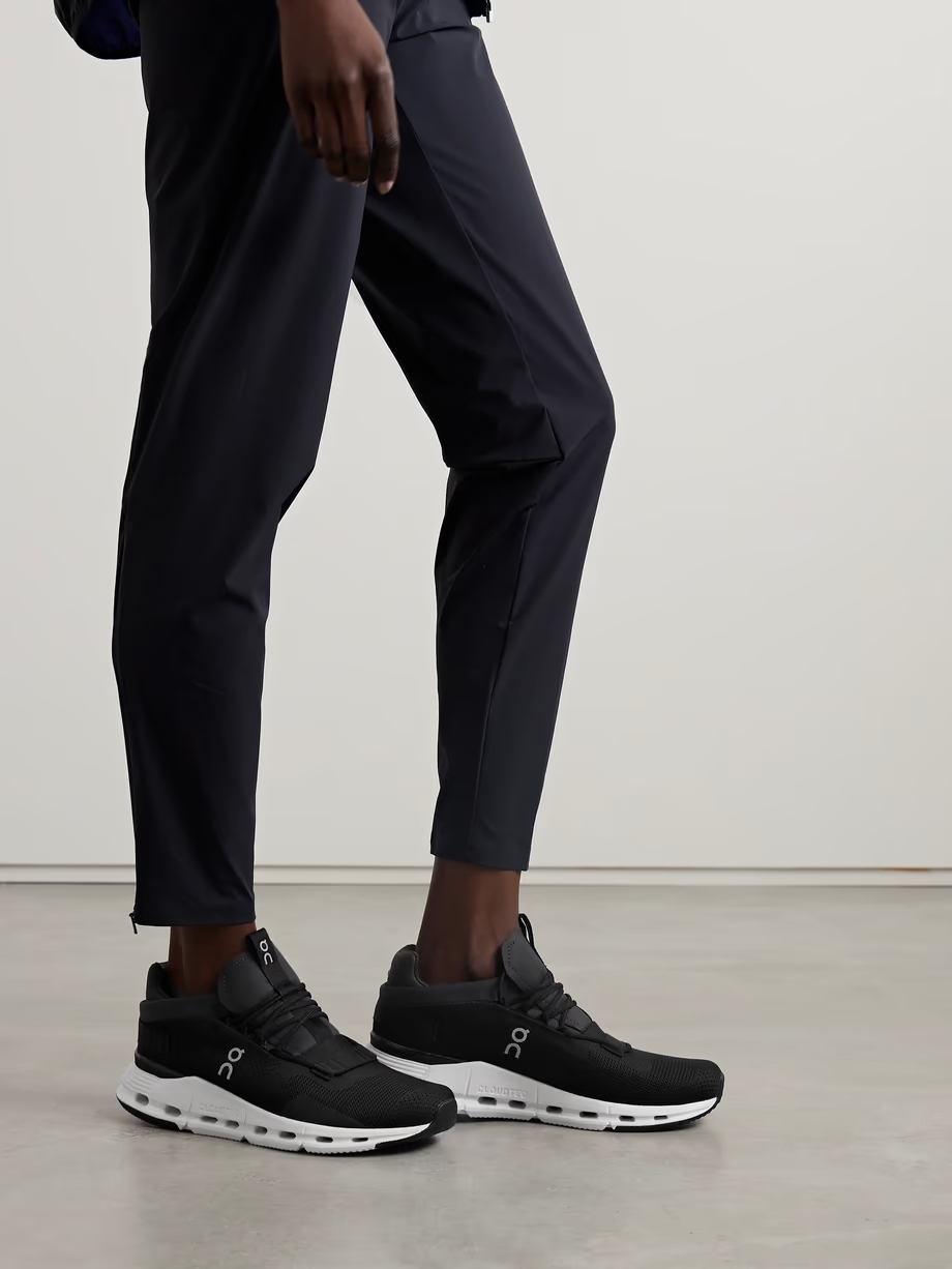 Cloudnova felt-trimmed mesh sneakers Cloudnova felt-trimmed mesh sneakers