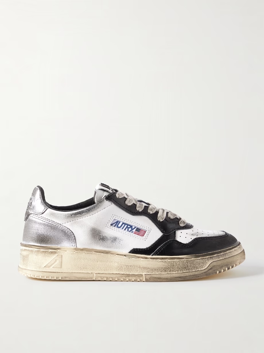 Super Vintage distressed leather sneakers Super Vintage distressed leather sneakers