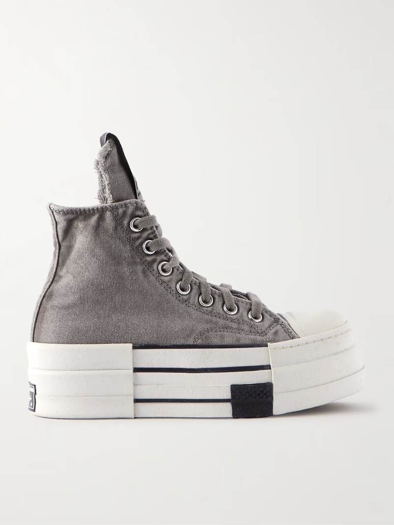 + Converse DRKSHDW DBL DRKSTAR Chuck 70 canvas platform sneakers + Converse DRKSHDW DBL DRKSTAR Chuck 70 canvas platform sneakers