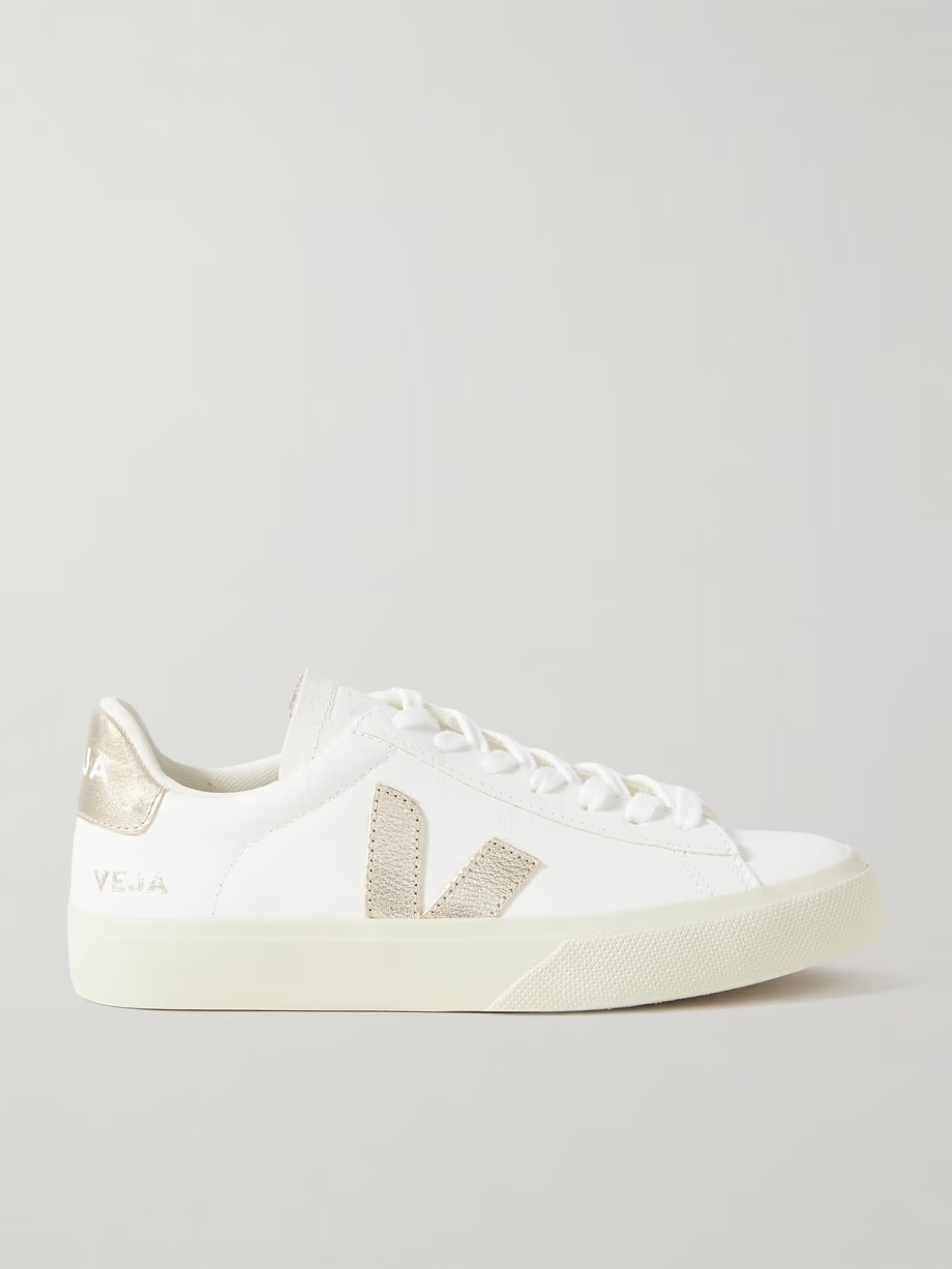 + NET SUSTAIN Campo metallic leather sneakers + NET SUSTAIN Campo metallic leather sneakers