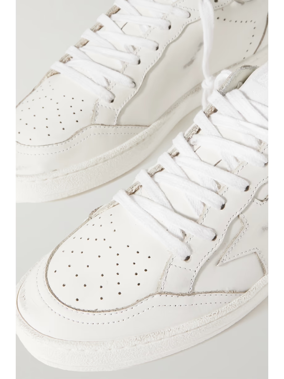 Ballstar distressed leather sneakers Ballstar distressed leather sneakers