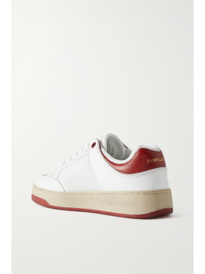 SL61 logo-print perforated leather sneakers SL61 logo-print perforated leather sneakers