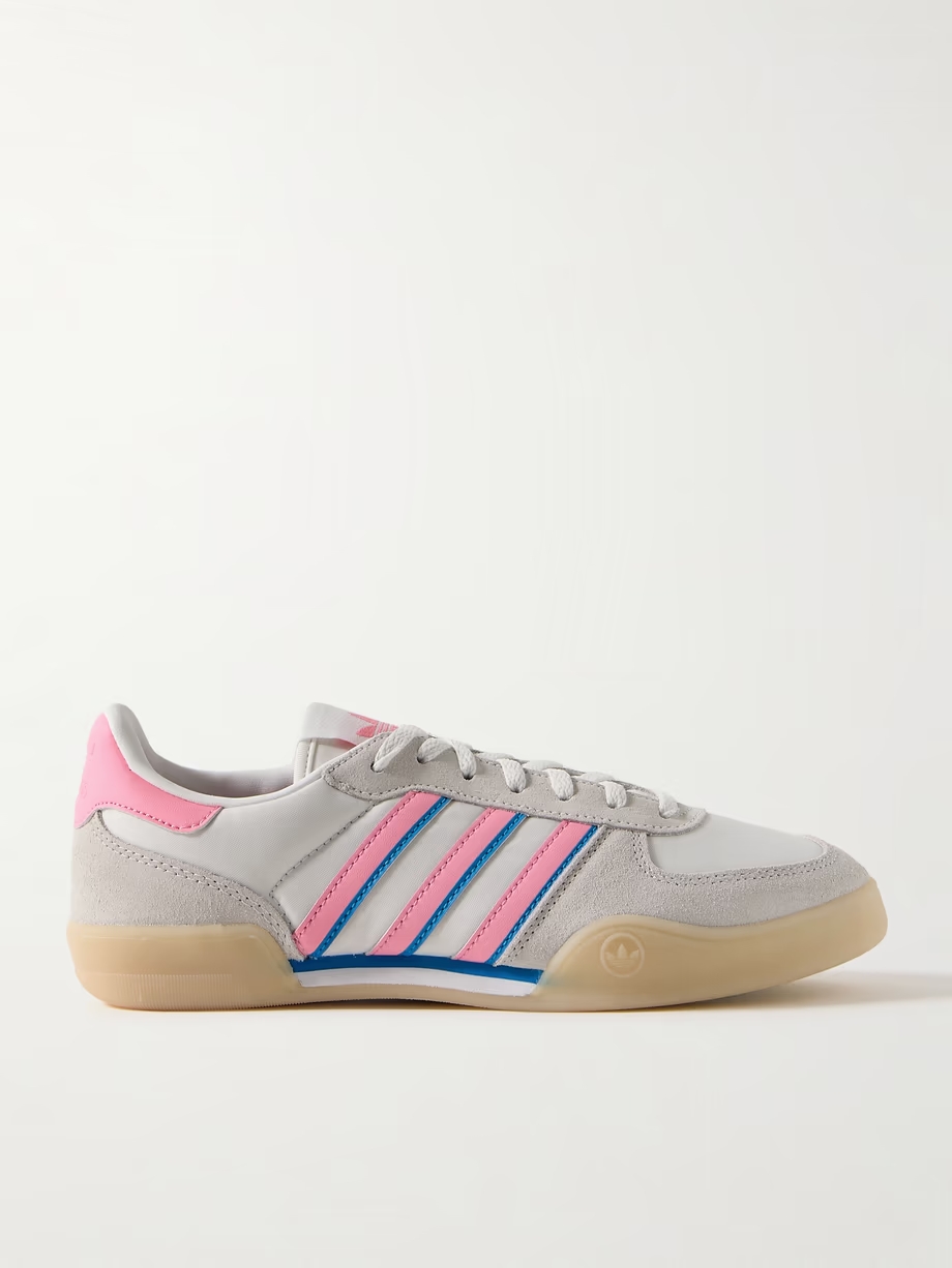 Squash Indoor suede and leather-trimmed mesh sneakers Squash Indoor suede and leather-trimmed mesh sneakers