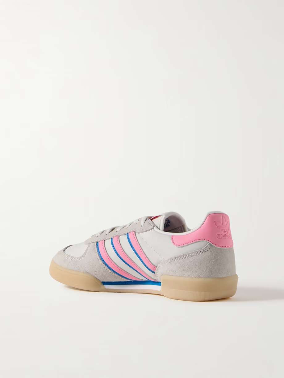 Squash Indoor suede and leather-trimmed mesh sneakers Squash Indoor suede and leather-trimmed mesh sneakers