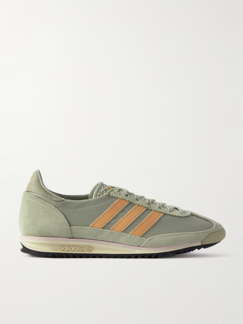 SL 72 leather-trimmed nylon and suede sneakers SL 72 leather-trimmed nylon and suede sneakers