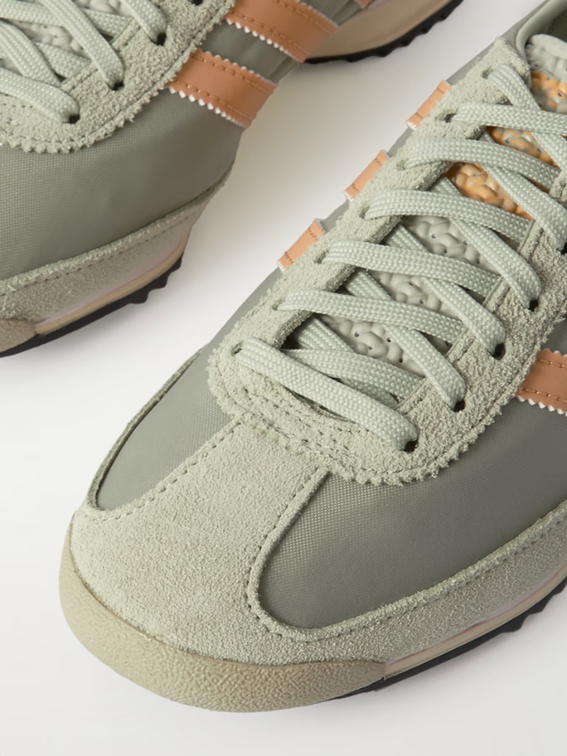 SL 72 leather-trimmed nylon and suede sneakers SL 72 leather-trimmed nylon and suede sneakers