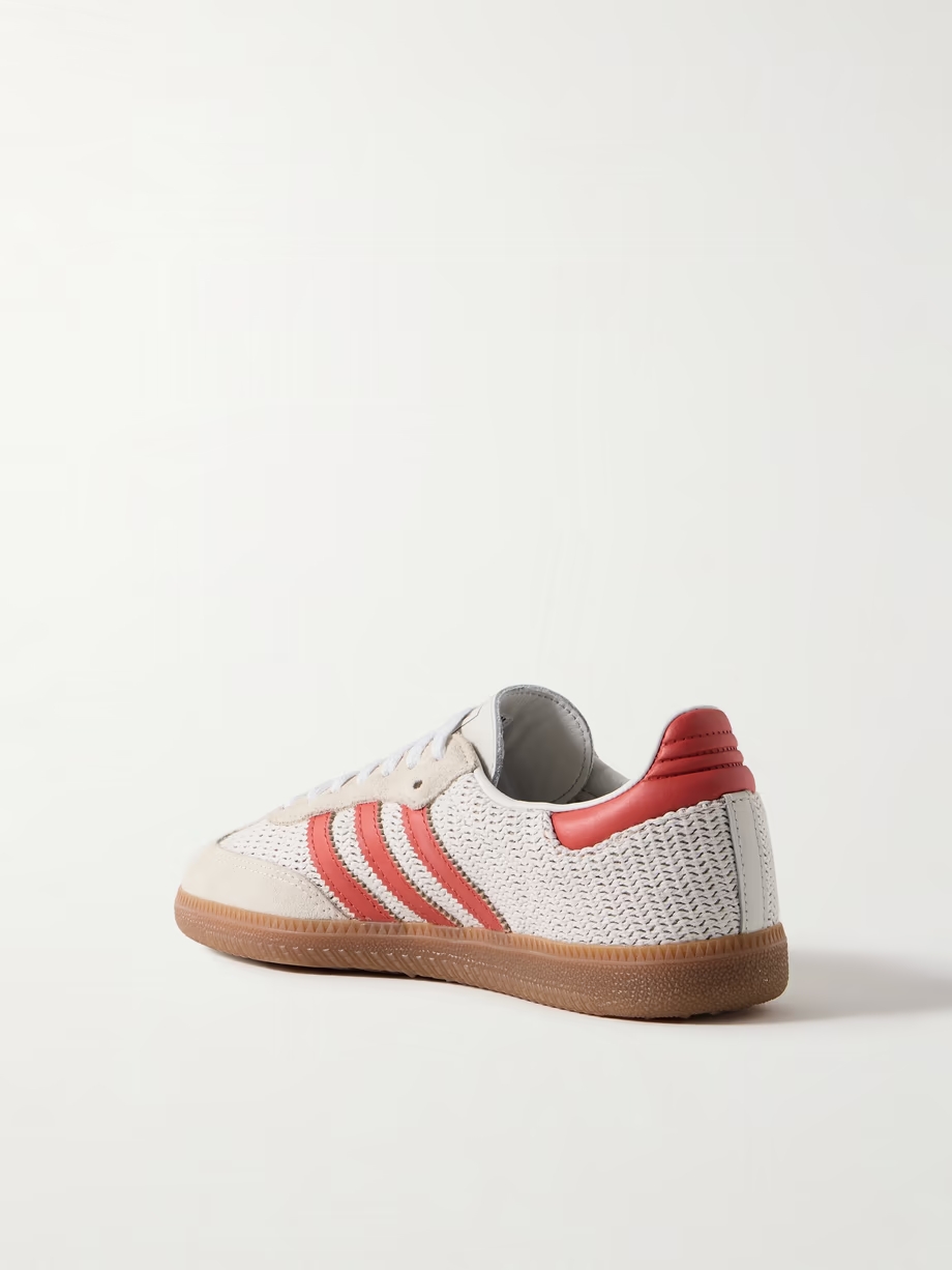 Samba OG suede and leather-trimmed knitted sneakers Samba OG suede and leather-trimmed knitted sneakers