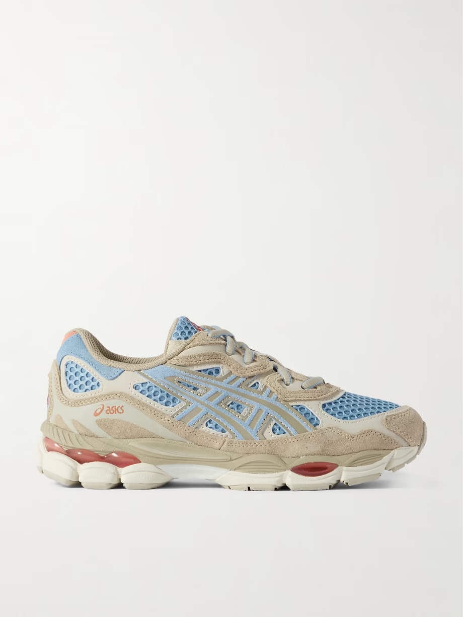 GEL-NYC leather and suede-trimmed mesh sneakers GEL-NYC leather and suede-trimmed mesh sneakers