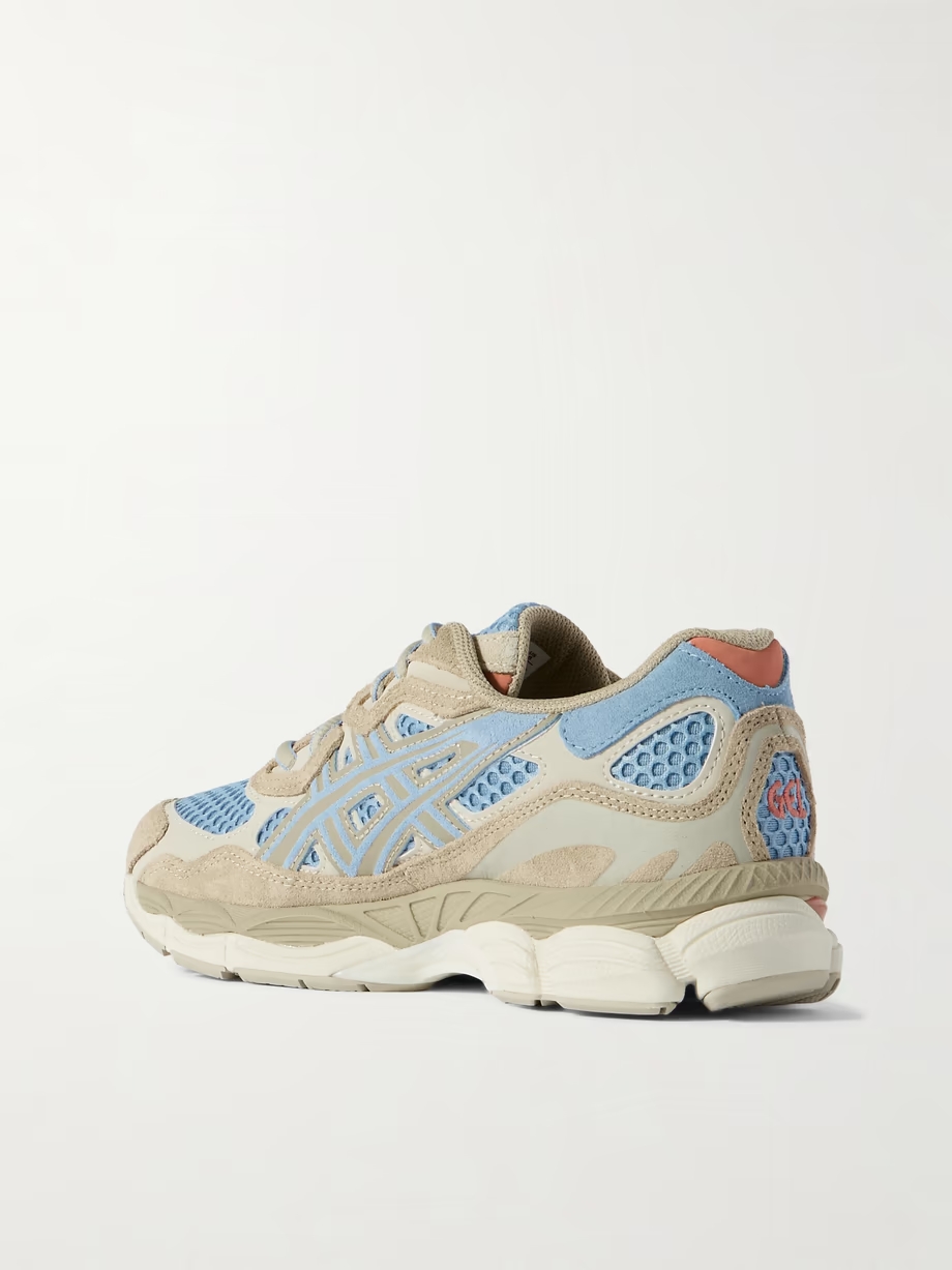 GEL-NYC leather and suede-trimmed mesh sneakers GEL-NYC leather and suede-trimmed mesh sneakers