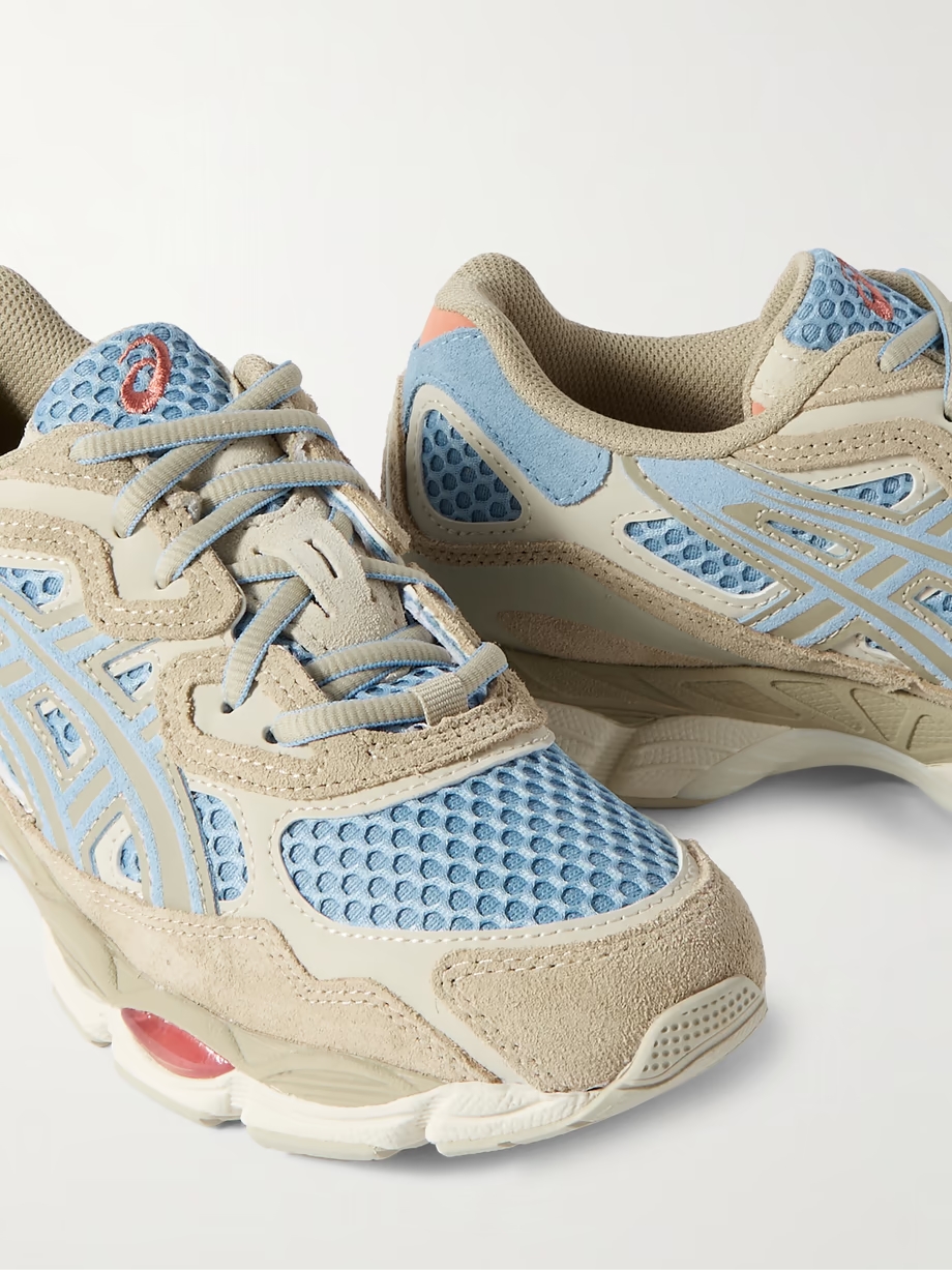 GEL-NYC leather and suede-trimmed mesh sneakers GEL-NYC leather and suede-trimmed mesh sneakers