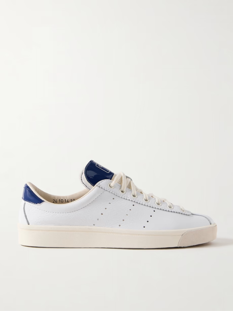 Lacombe Spezial mesh and patent leather-trimmed leather sneakers Lacombe Spezial mesh and patent leather-trimmed leather sneakers