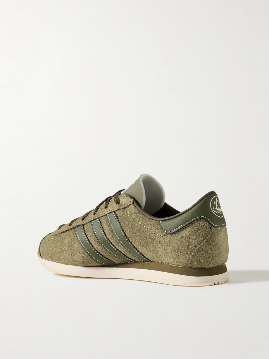 Moston Super SPZL leather-trimmed suede sneakers Moston Super SPZL leather-trimmed suede sneakers