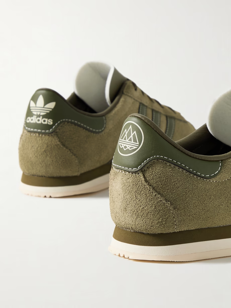 Moston Super SPZL leather-trimmed suede sneakers Moston Super SPZL leather-trimmed suede sneakers