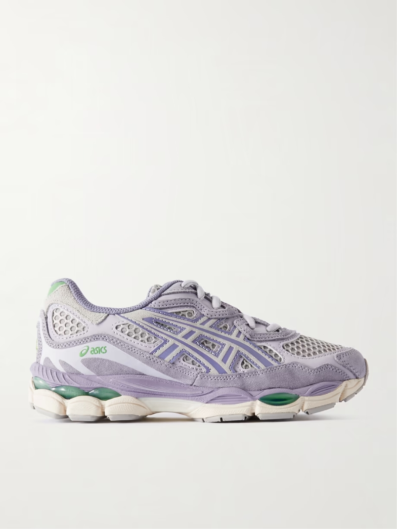 GEL-NYC leather and suede-trimmed mesh sneakers GEL-NYC leather and suede-trimmed mesh sneakers