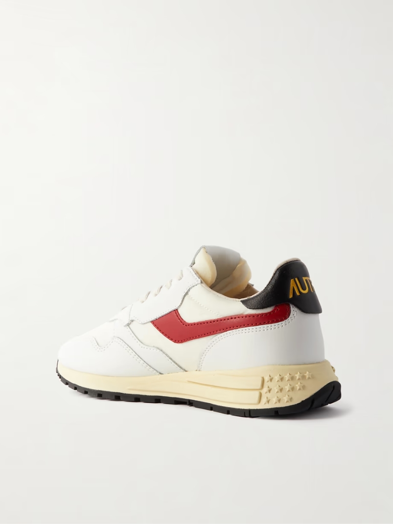 Reelwind leather-trimmed shell sneakers Reelwind leather-trimmed shell sneakers