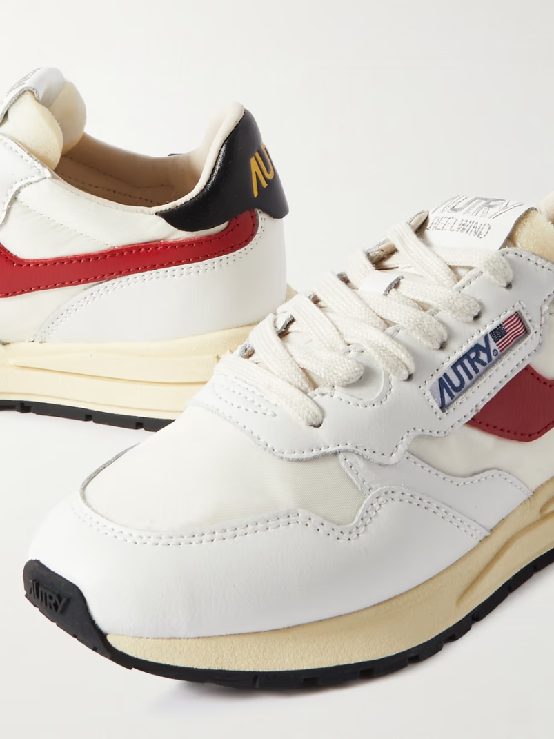 Reelwind leather-trimmed shell sneakers Reelwind leather-trimmed shell sneakers