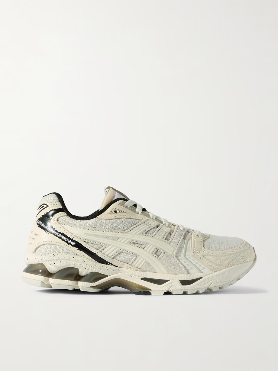 GEL-KAYANO 14 rubber-trimmed canvas and leather sneakers GEL-KAYANO 14 rubber-trimmed canvas and leather sneakers