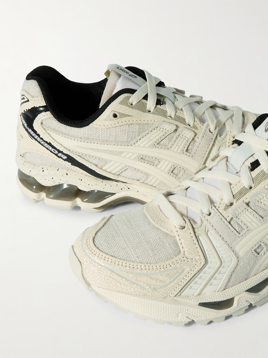 GEL-KAYANO 14 rubber-trimmed canvas and leather sneakers GEL-KAYANO 14 rubber-trimmed canvas and leather sneakers