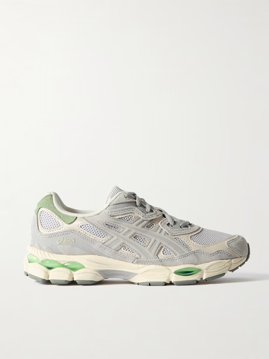 GEL-NYC leather and suede-trimmed mesh sneakers GEL-NYC leather and suede-trimmed mesh sneakers