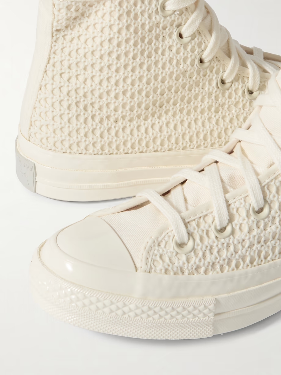 Chuck 70 crocheted and canvas high-top sneakers Chuck 70 crocheted and canvas high-top sneakers
