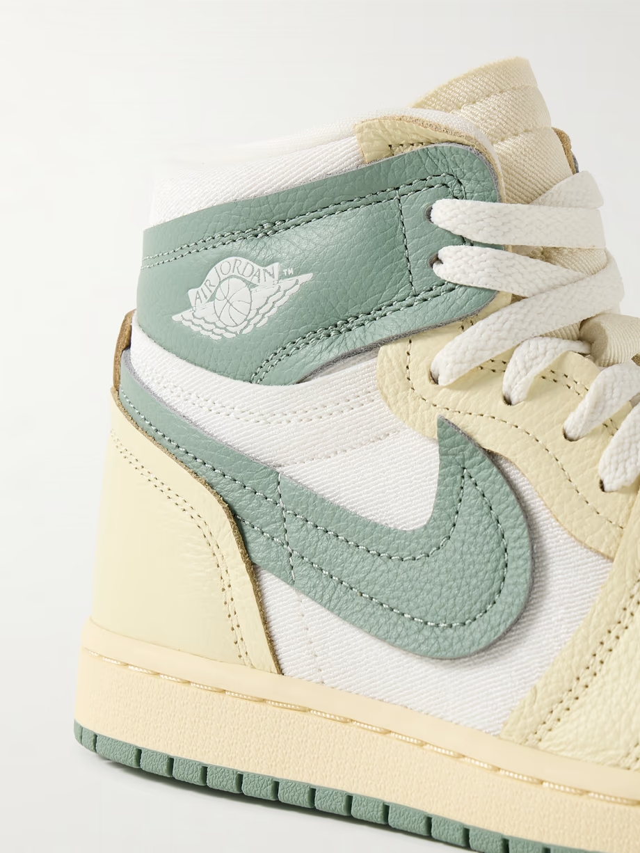 Air Jordan 1 High leather and twill sneakers Air Jordan 1 High leather and twill sneakers