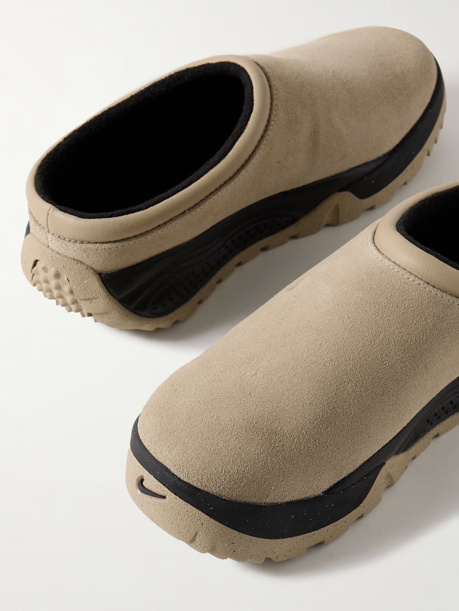 ACG Rufus leather-trimmed suede slip-on sneakers ACG Rufus leather-trimmed suede slip-on sneakers