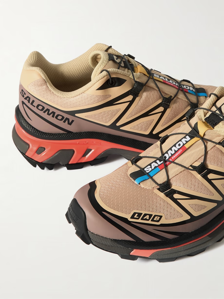 XT-6 rubber-trimmed mesh sneakers XT-6 rubber-trimmed mesh sneakers
