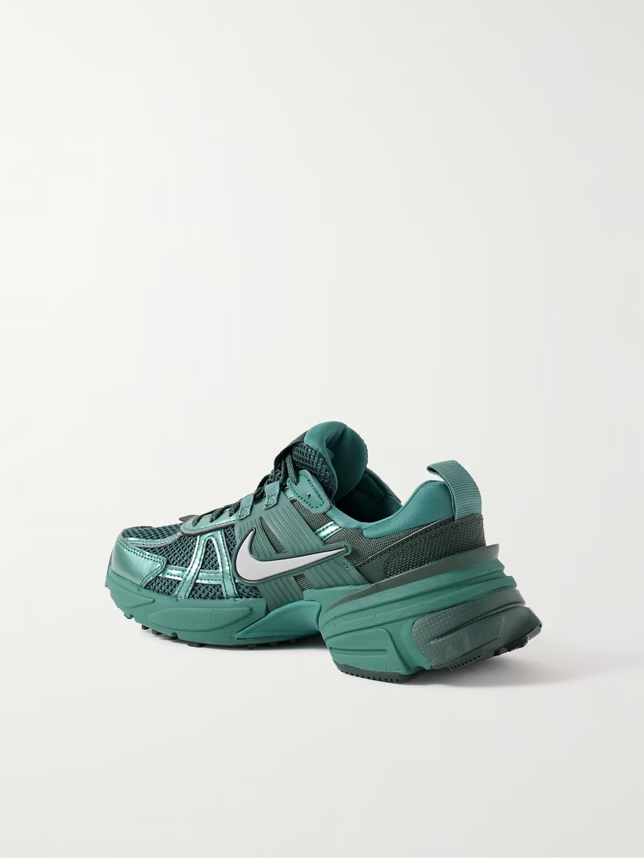 V2K metallic leather, rubber and mesh sneakers V2K metallic leather, rubber and mesh sneakers