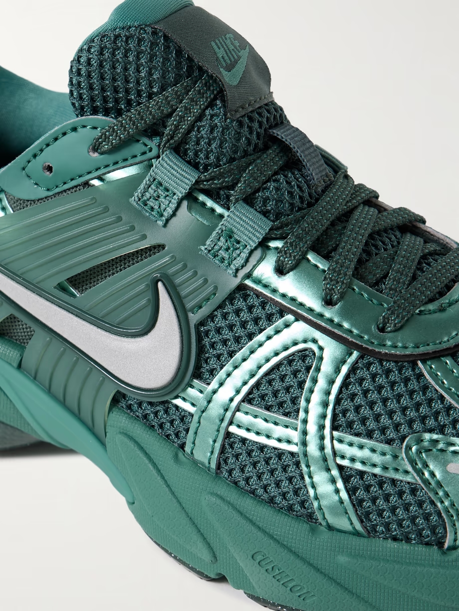 V2K metallic leather, rubber and mesh sneakers V2K metallic leather, rubber and mesh sneakers