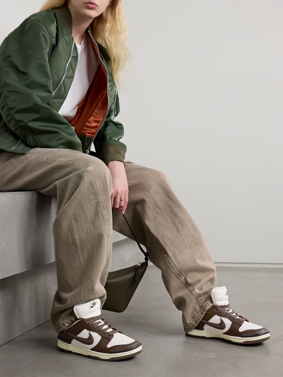 Dunk Low Twist rubber-trimmed leather sneakers Dunk Low Twist rubber-trimmed leather sneakers