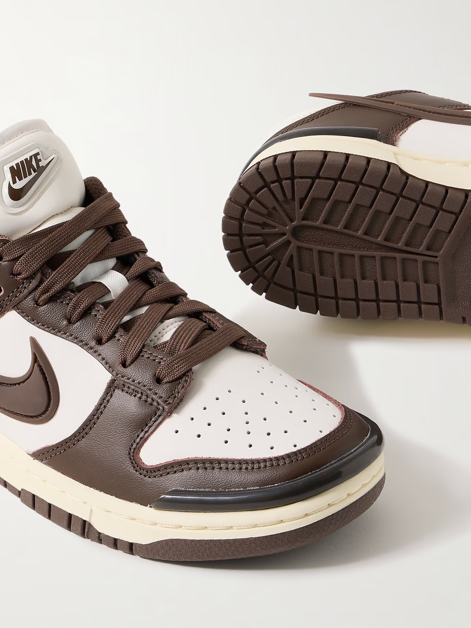 Dunk Low Twist rubber-trimmed leather sneakers Dunk Low Twist rubber-trimmed leather sneakers