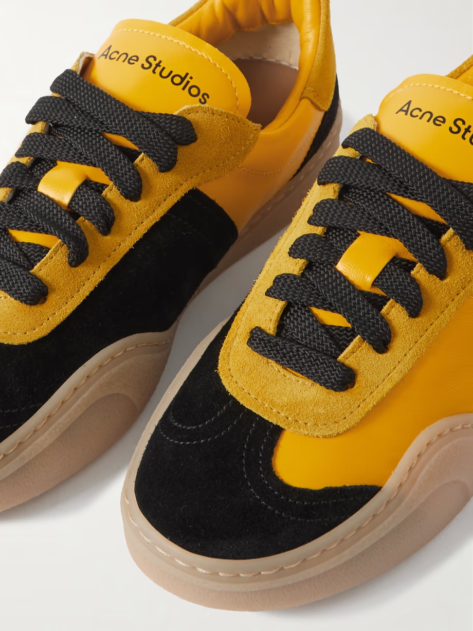 Bars suede and leather sneakers Bars suede and leather sneakers