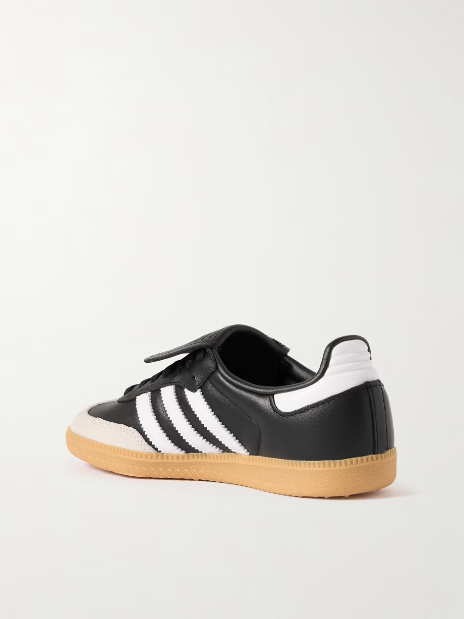 Samba LT nubuck-trimmed leather sneakers Samba LT nubuck-trimmed leather sneakers