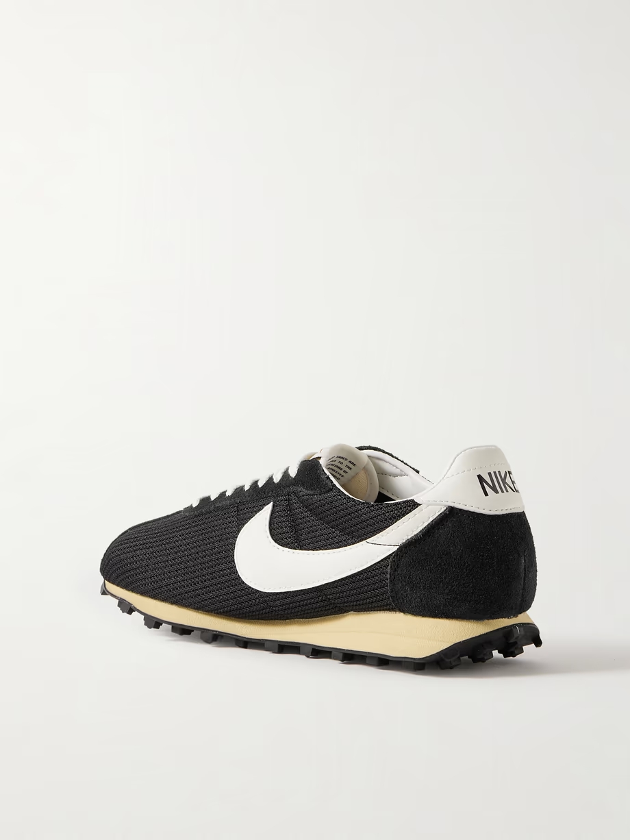 LD-1000 leather and suede-trimmed mesh sneakers LD-1000 leather and suede-trimmed mesh sneakers