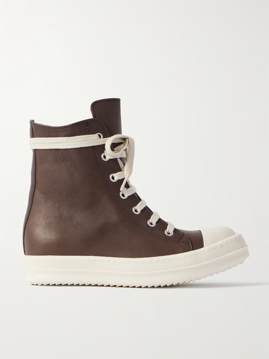 Leather high-top sneakers Leather high-top sneakers